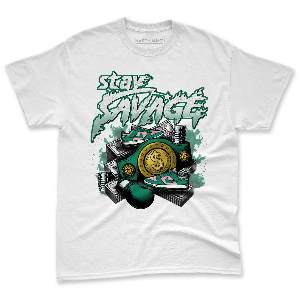 Dunk-Soft-Pink-Malachite-NastyJamz-Premium-T-Shirt-Match-Stay-Savage