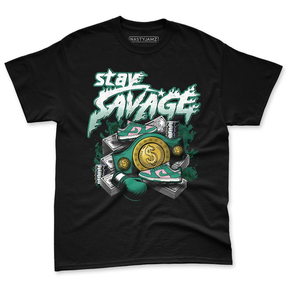 Dunk-Soft-Pink-Malachite-NastyJamz-Premium-T-Shirt-Match-Stay-Savage