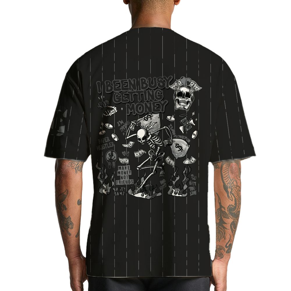 Black-Cat-3s-NastyJamz-Jersey-Custom-Match-Busy-Getting-Money-Skull