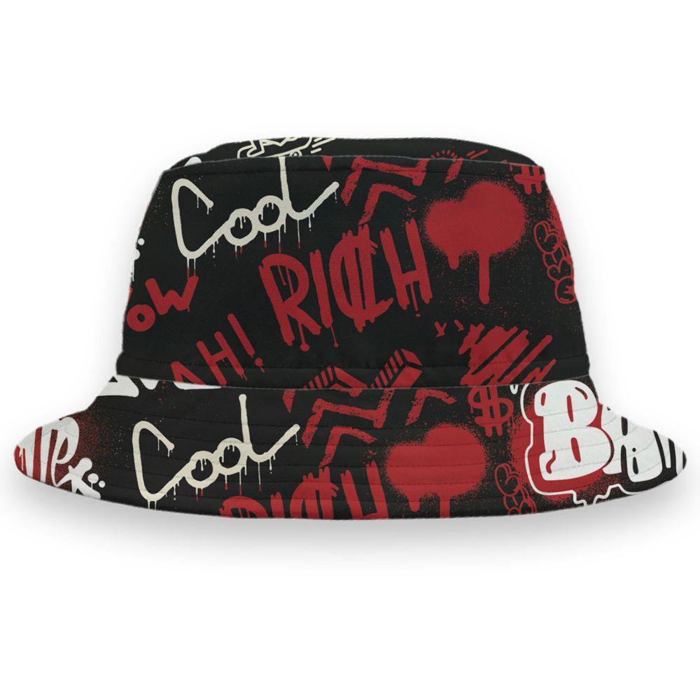 Black-Toe-Reimagined-1s-NastyJamz-Bucket-Hat-Match-Graffiti-King-3D-All-Over-Print-Doodle-Style