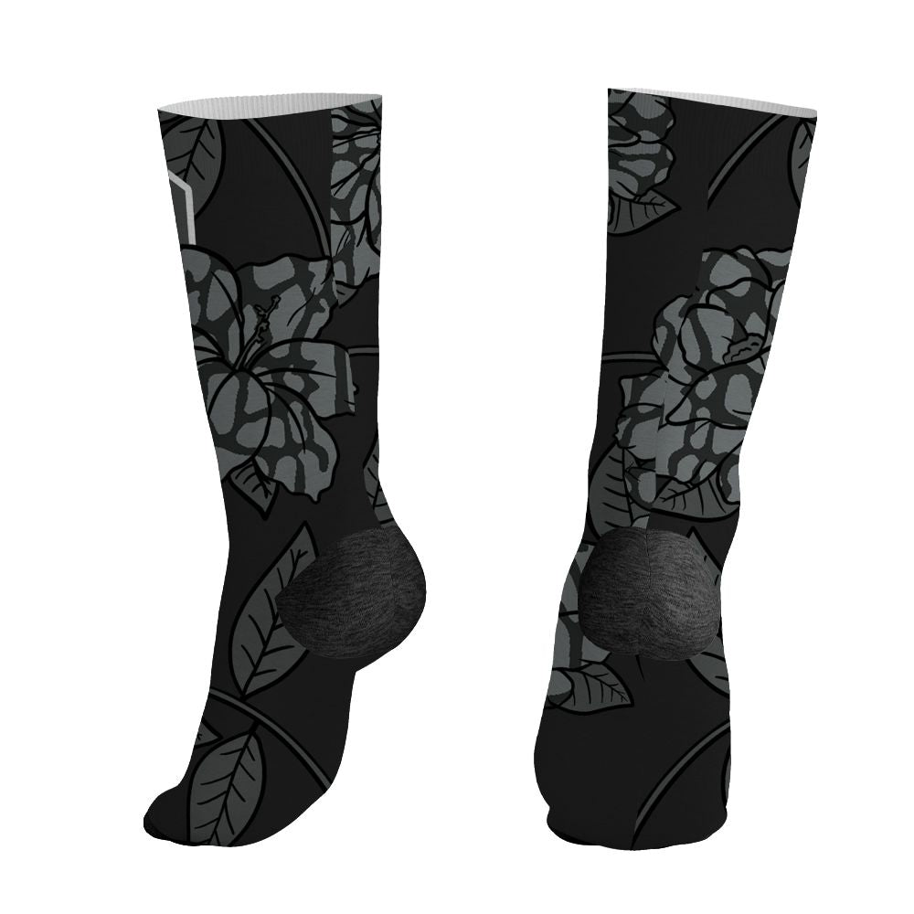 Black-Cat-3s-NastyJamz-Socks-Match-23-Floral-All-Over-Print-Flower