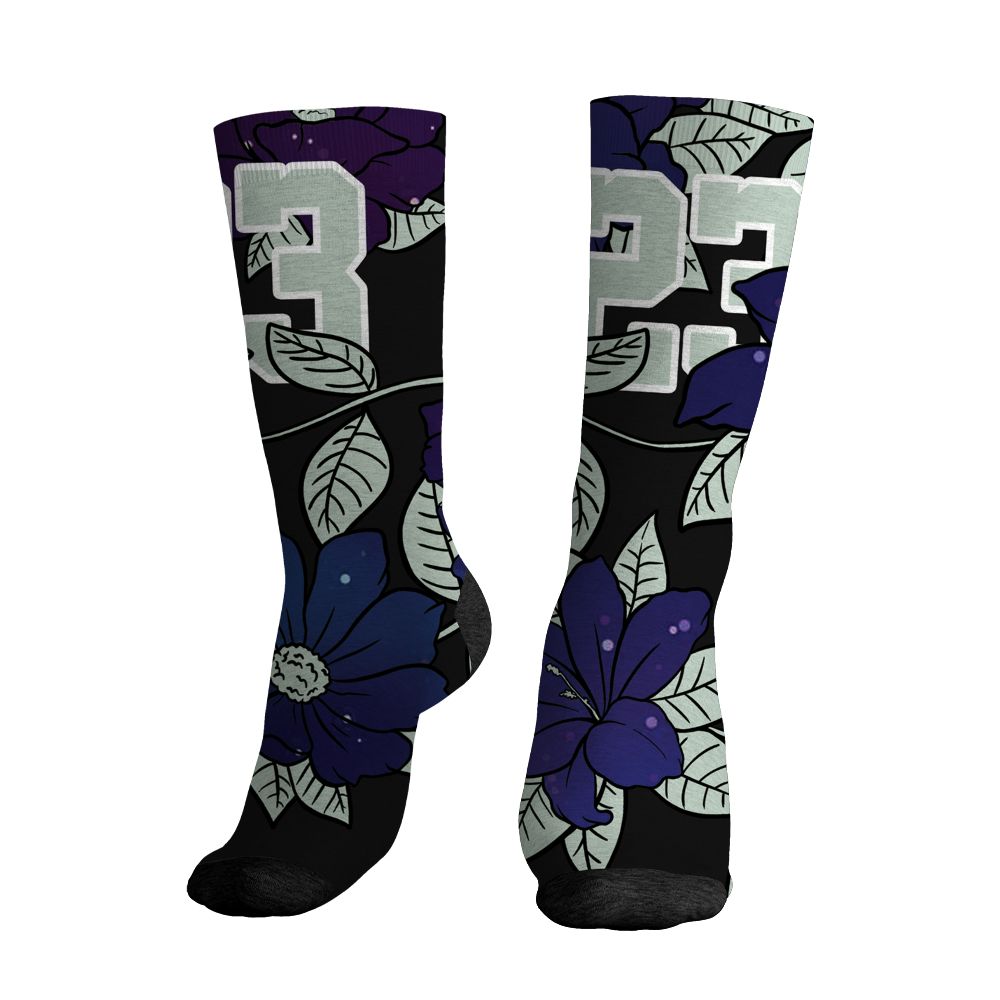 Air-Foamposite-One-Galaxy-NastyJamz-Socks-Match-23-Floral-All-Over-Print-Flower