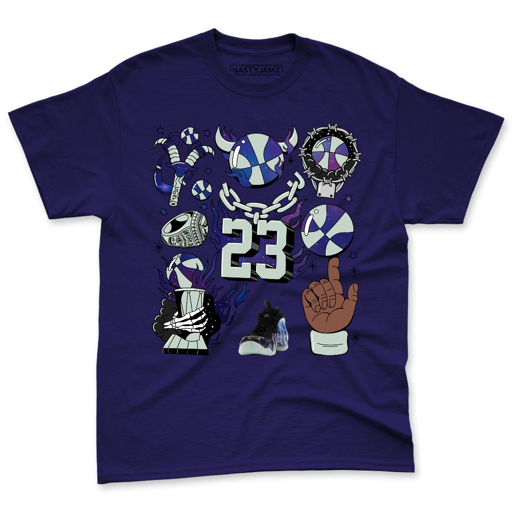 Air-Foamposite-One-Galaxy-NastyJamz-Premium-T-Shirt-Match-Neclaces-Number-23