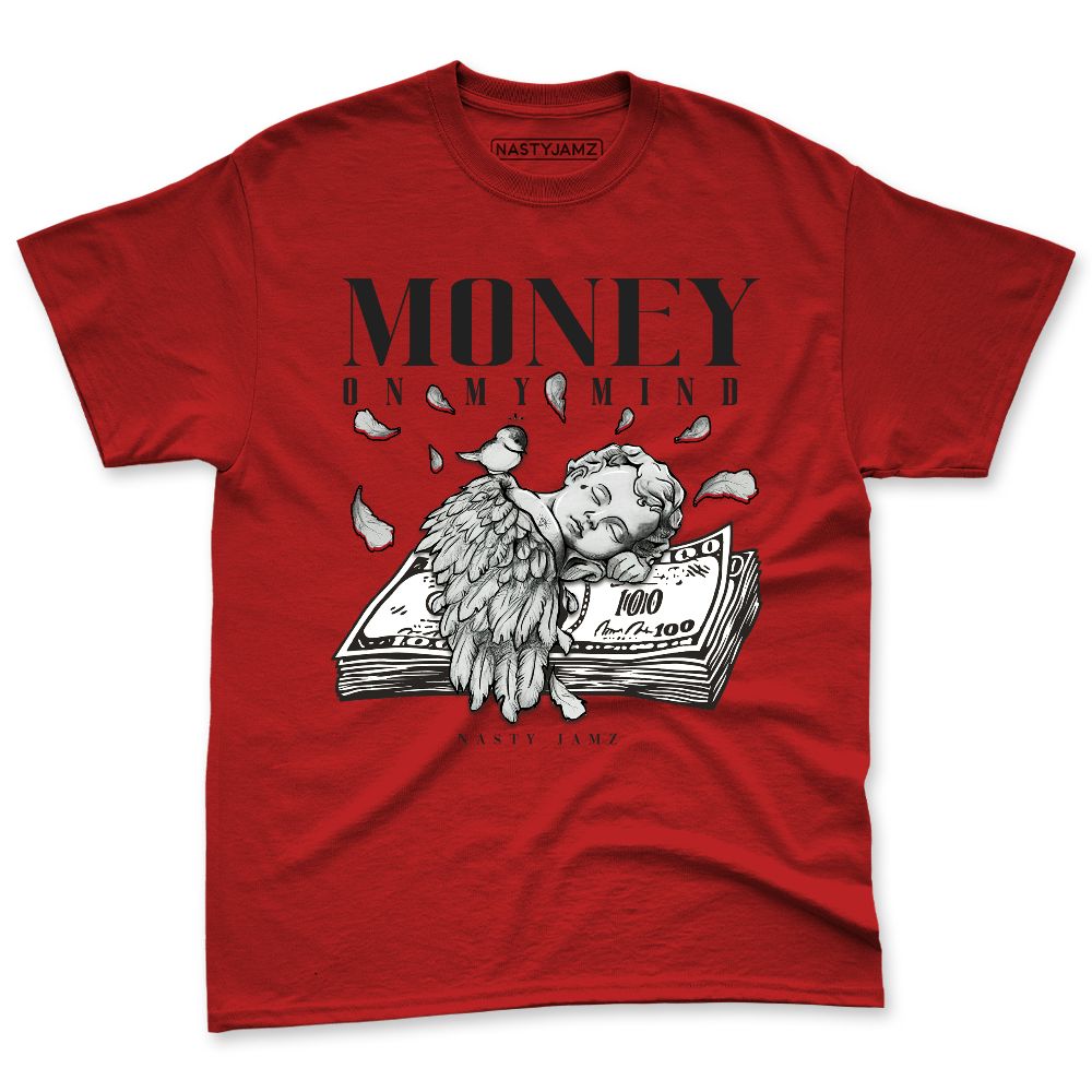 Flu-Game-12s-NastyJamz-Red-Black-White-Premium-T-Shirt-Match-Money-On-My-Mind-Angel