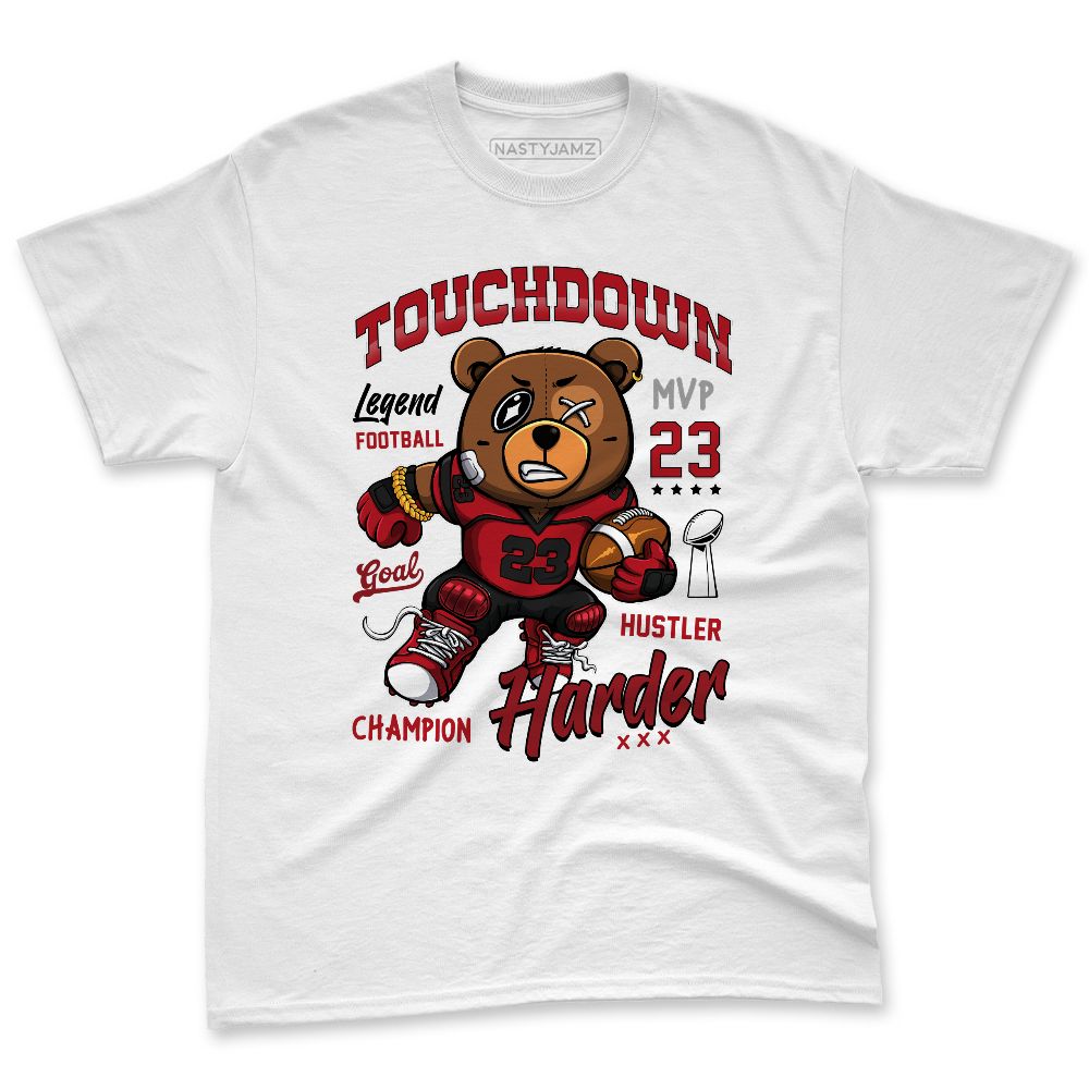 Flu-Game-12s-NastyJamz-Red-Black-White-T-Shirt-Match-Touchdown-Harder