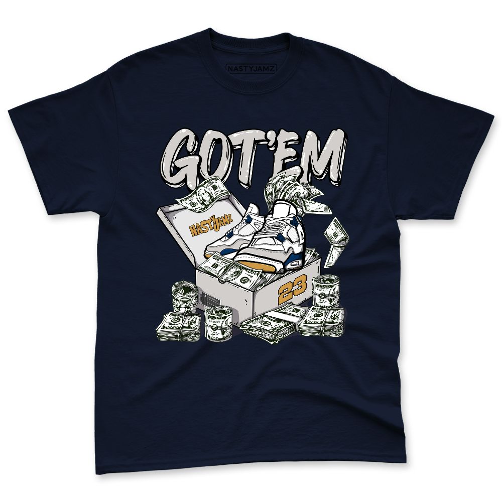 SB-Navy-4s-NastyJamz-Premium-T-Shirt-Match-Dollar-Sneaker-Box