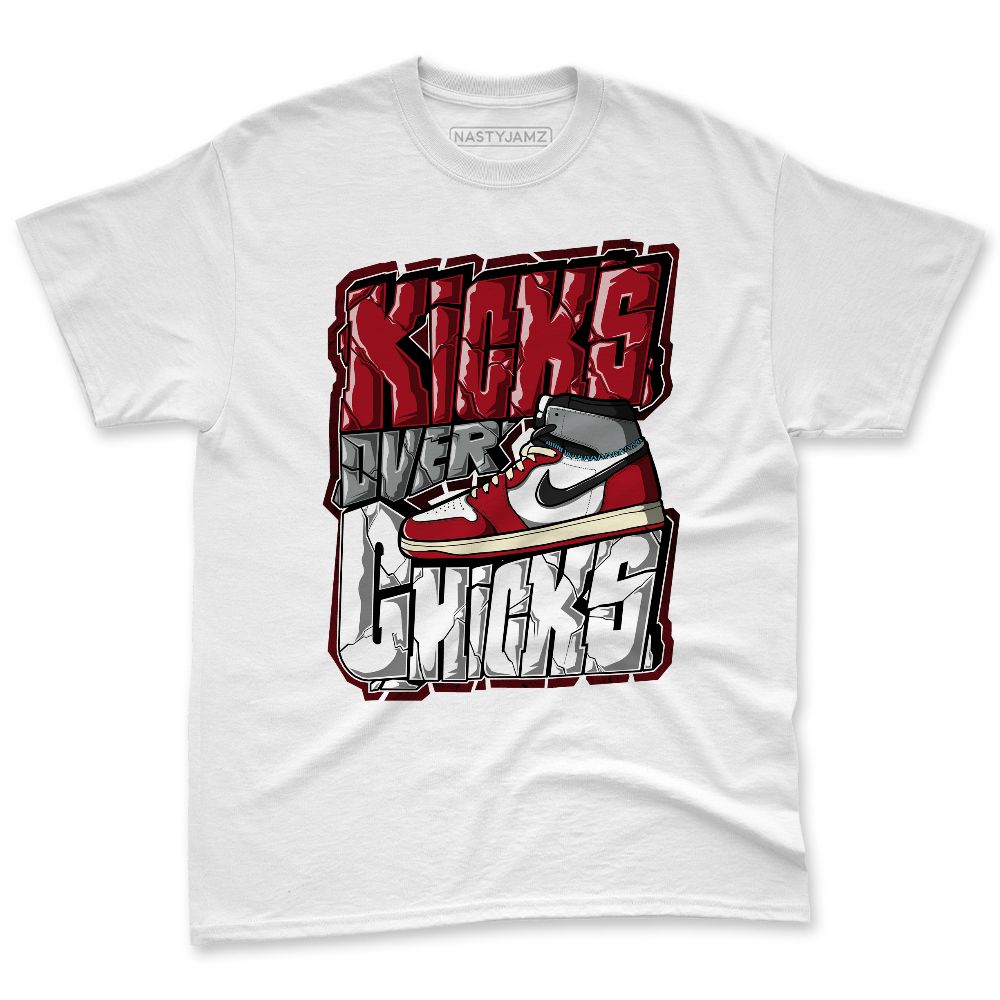 U.nion-Varsity-Red-Shadow-Grey-1s-NastyJamz-Premium-T-Shirt-Match-Kicks-Over-Chicks