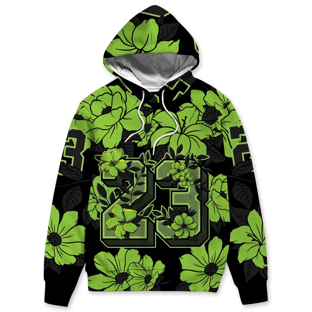 Air-Foamposite-One-Black-Volt-NastyJamz-Hoodie-Match-23-Floral-All-Over-Print-Flower