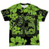 Air-Foamposite-One-Black-Volt-NastyJamz-T-Shirt-Match-23-Floral-All-Over-Print-Flower