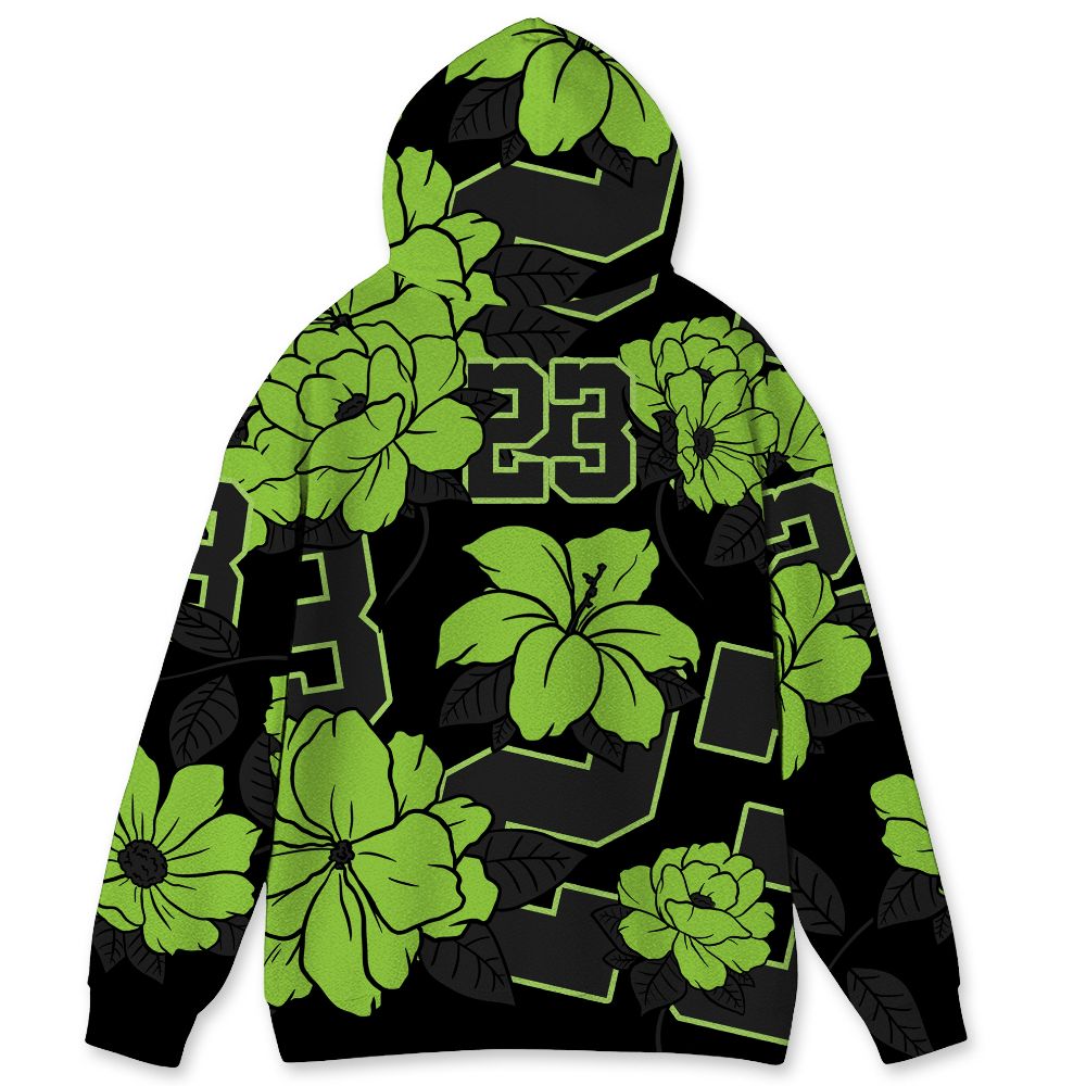 Air-Foamposite-One-Black-Volt-NastyJamz-Hoodie-Match-23-Floral-All-Over-Print-Flower