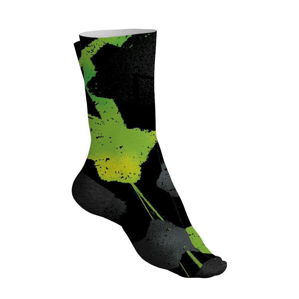 Air-Foamposite-One-Black-Volt-NastyJamz-Socks-Match-Built-Different-All-Over-Print-Broken