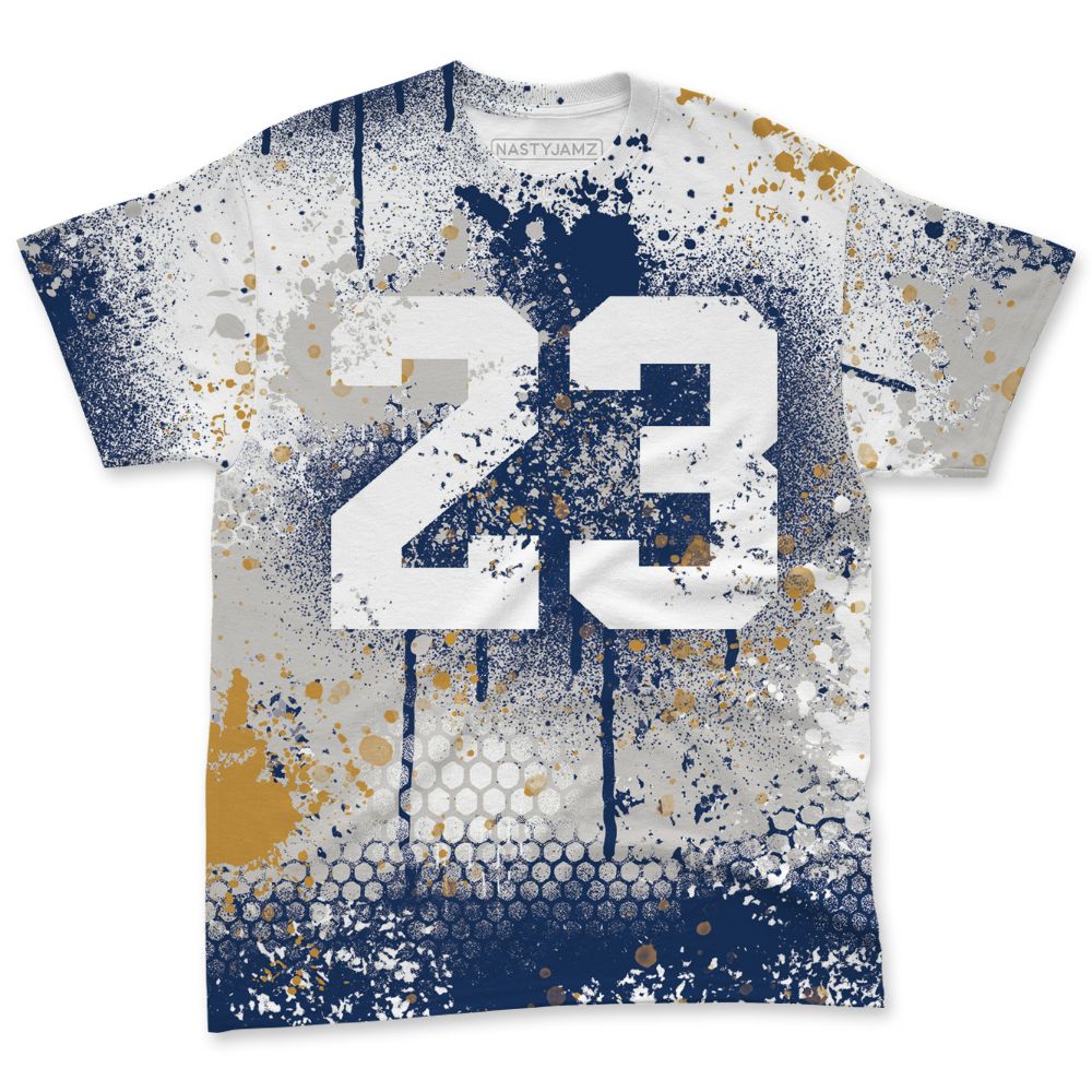 SB-Navy-4s-NastyJamz-T-Shirt-Match-23-Painted-Graffiti