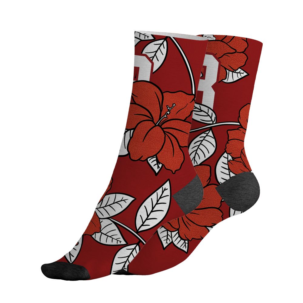 Brick-By-Brick-4s-NastyJamz-Socks-Match-23-Floral-All-Over-Print-Flower