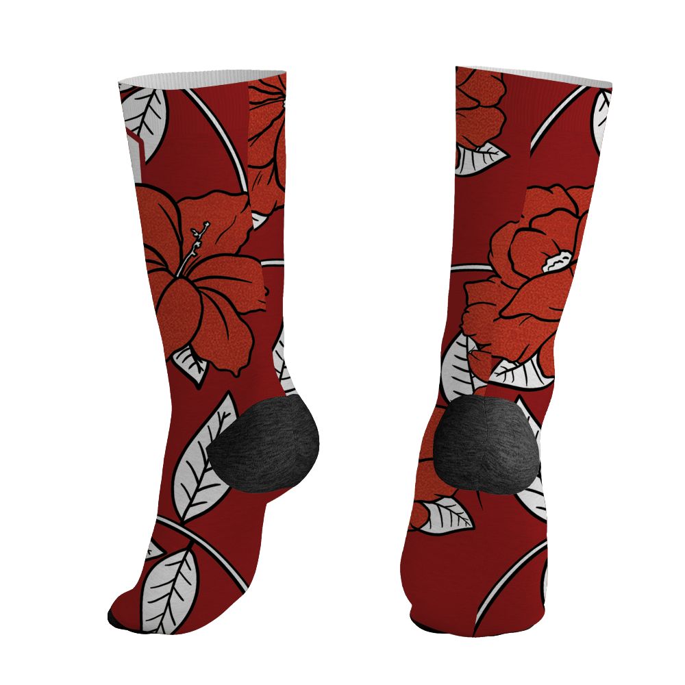 Brick-By-Brick-4s-NastyJamz-Socks-Match-23-Floral-All-Over-Print-Flower