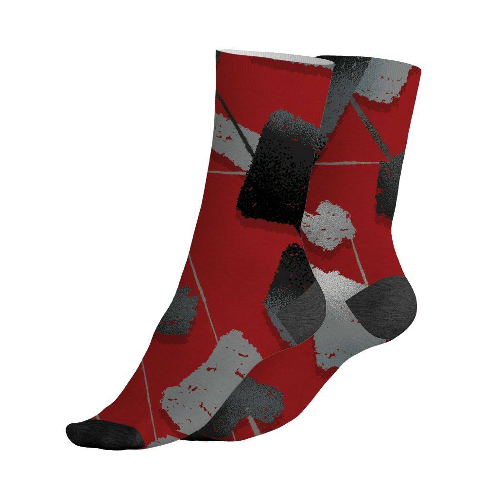 U.nion-Varsity-Red-Shadow-Grey-1s-NastyJamz-Socks-Match-Built-Different-All-Over-Print-Broken