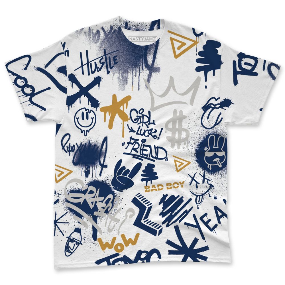 SB-Navy-4s-NastyJamz-T-Shirt-Match-Graffiti-King-3D-All-Over-Print-Doodle-Style