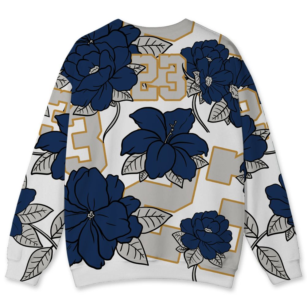 SB-Navy-4s-NastyJamz-Sweatshirt-Match-23-Floral-3D-All-Over-Print-Flower