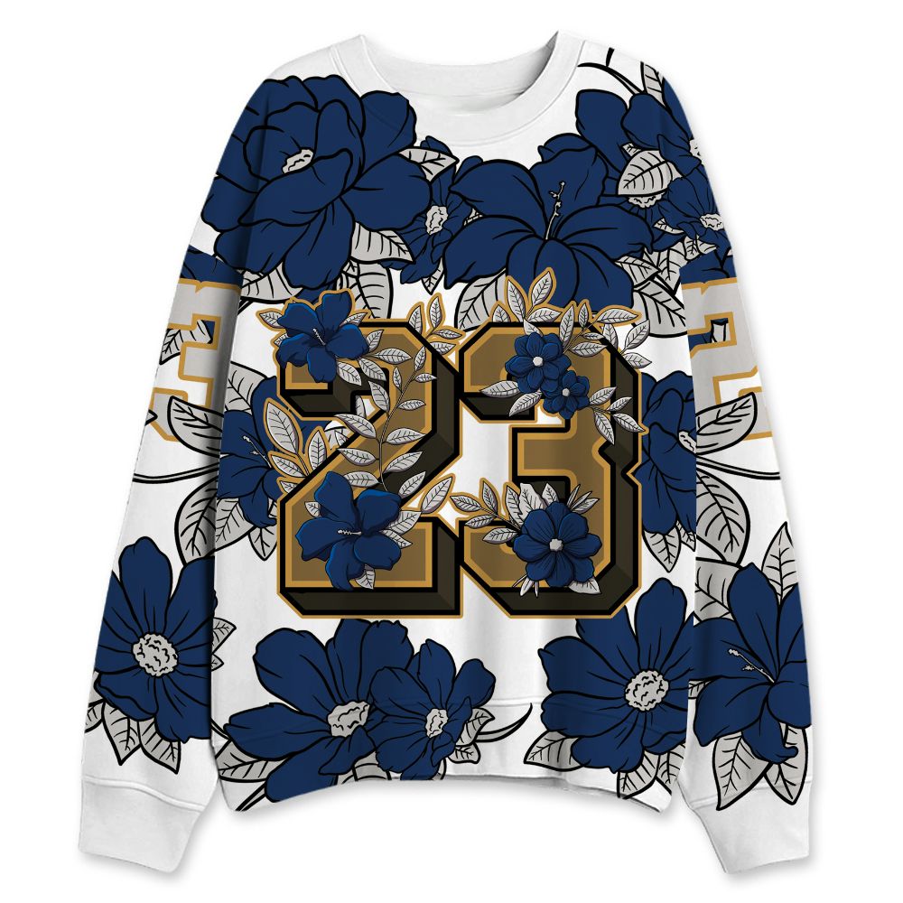 SB-Navy-4s-NastyJamz-Sweatshirt-Match-23-Floral-3D-All-Over-Print-Flower