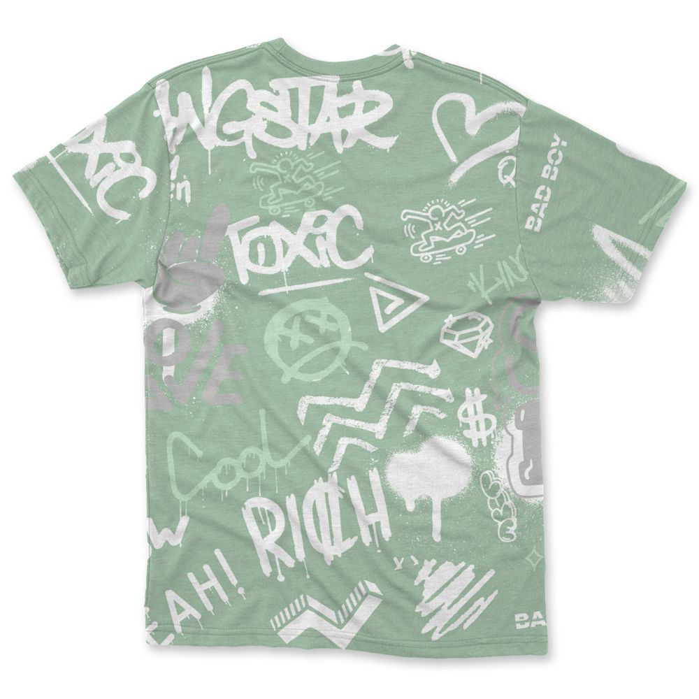 Seafoam-Sail-4s-NastyJamz-T-Shirt-Match-Graffiti-King-All-Over-Print-Doodle-Style
