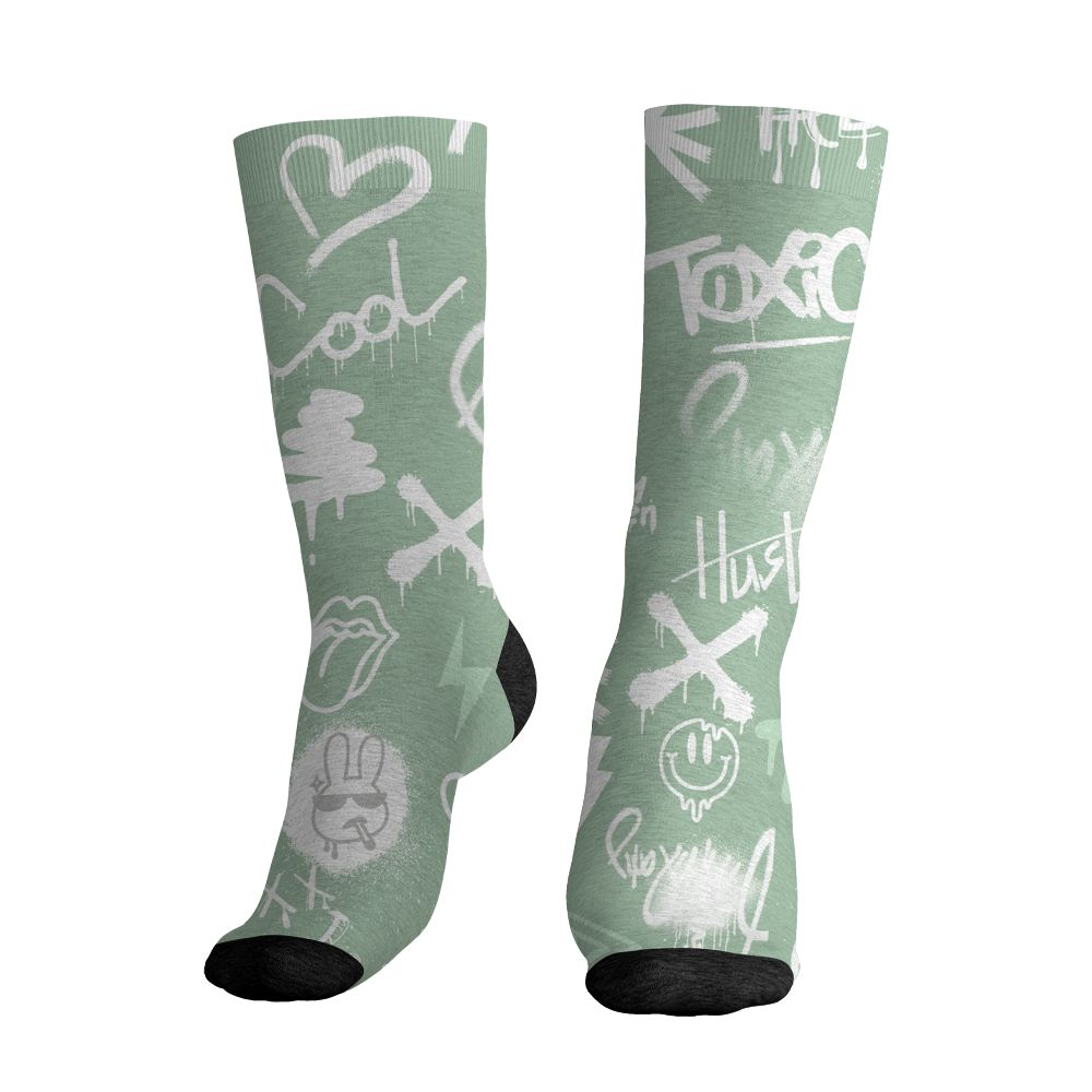 Seafoam-Sail-4s-NastyJamz-Socks-Match-Graffiti-King-All-Over-Print-Doodle-Style