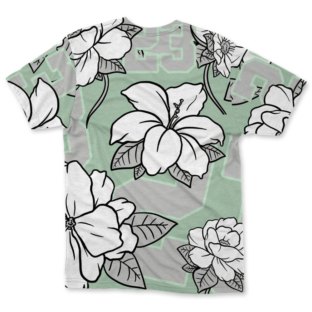 Seafoam-Sail-4s-NastyJamz-T-Shirt-Match-23-Floral-All-Over-Print-Flower