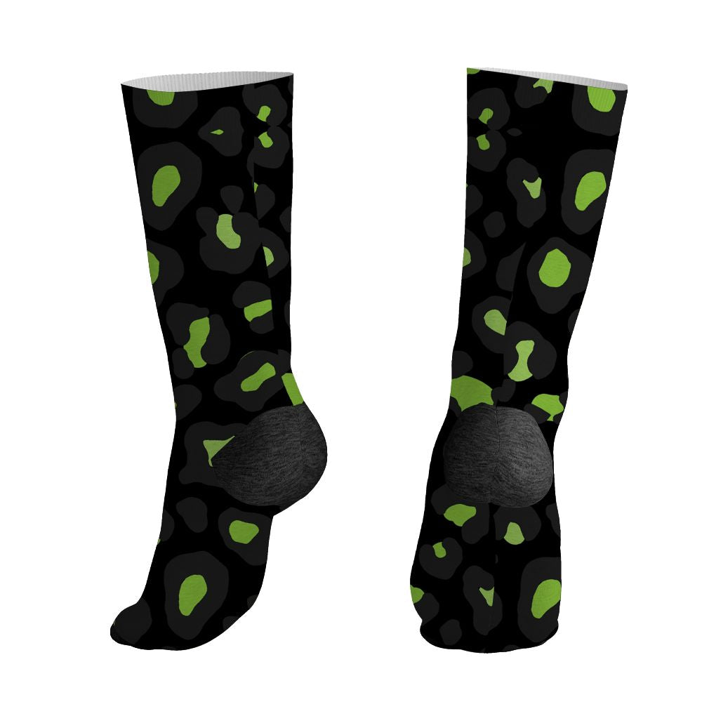 Air-Foamposite-One-Black-Volt-NastyJamz-Socks-Match-Leopard-Pattern-All-Over-Print