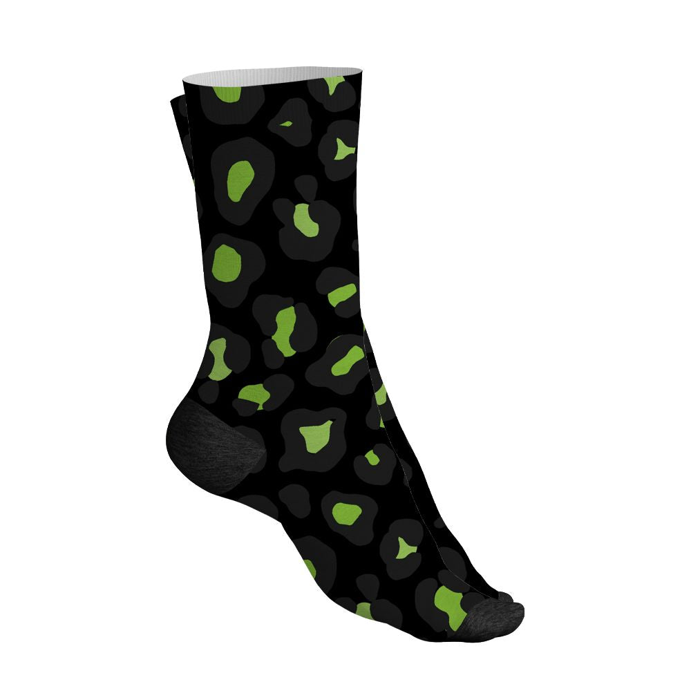 Air-Foamposite-One-Black-Volt-NastyJamz-Socks-Match-Leopard-Pattern-All-Over-Print