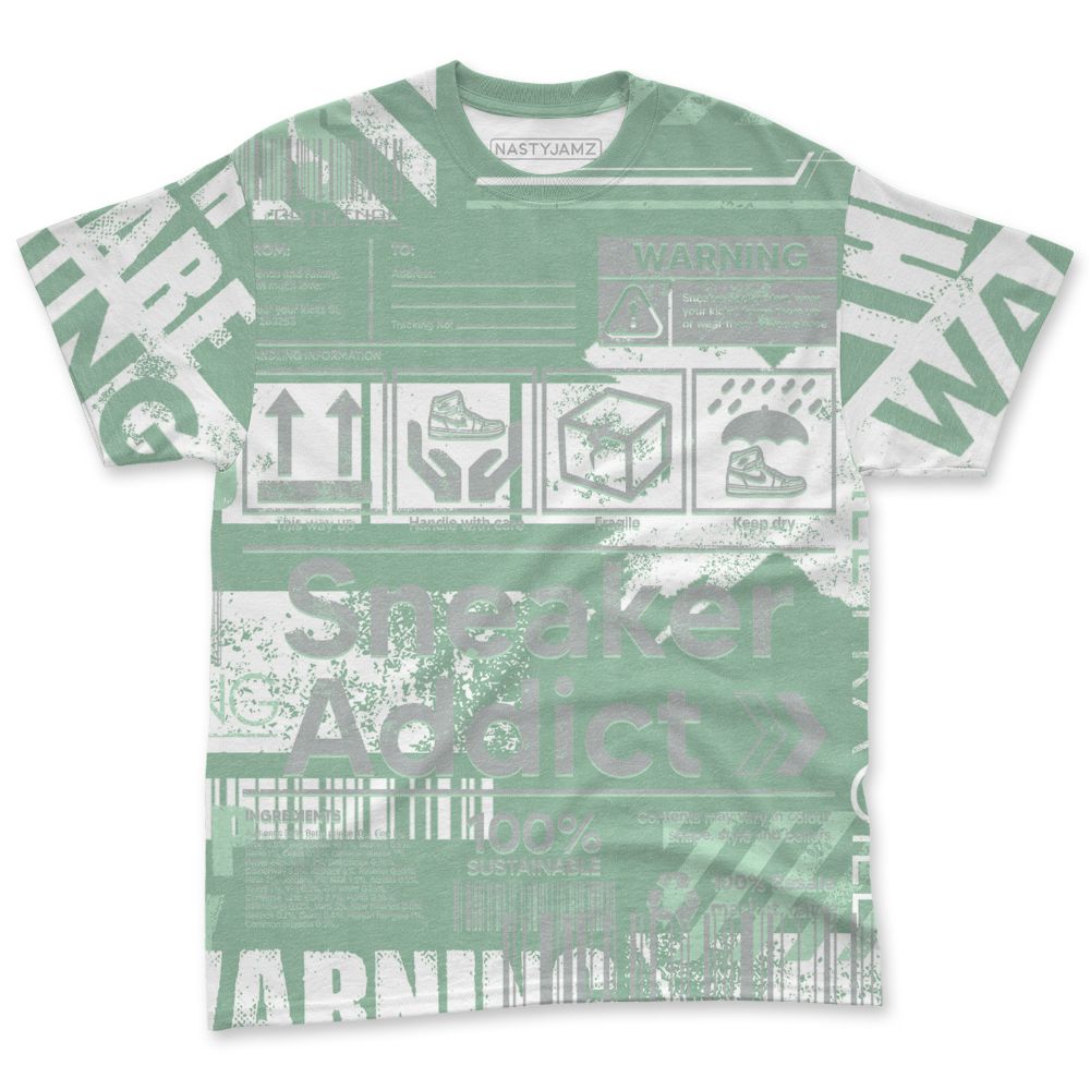 Seafoam-Sail-4s-NastyJamz-T-Shirt-Match-Sneaker-Addict-All-Over-Print-Warning