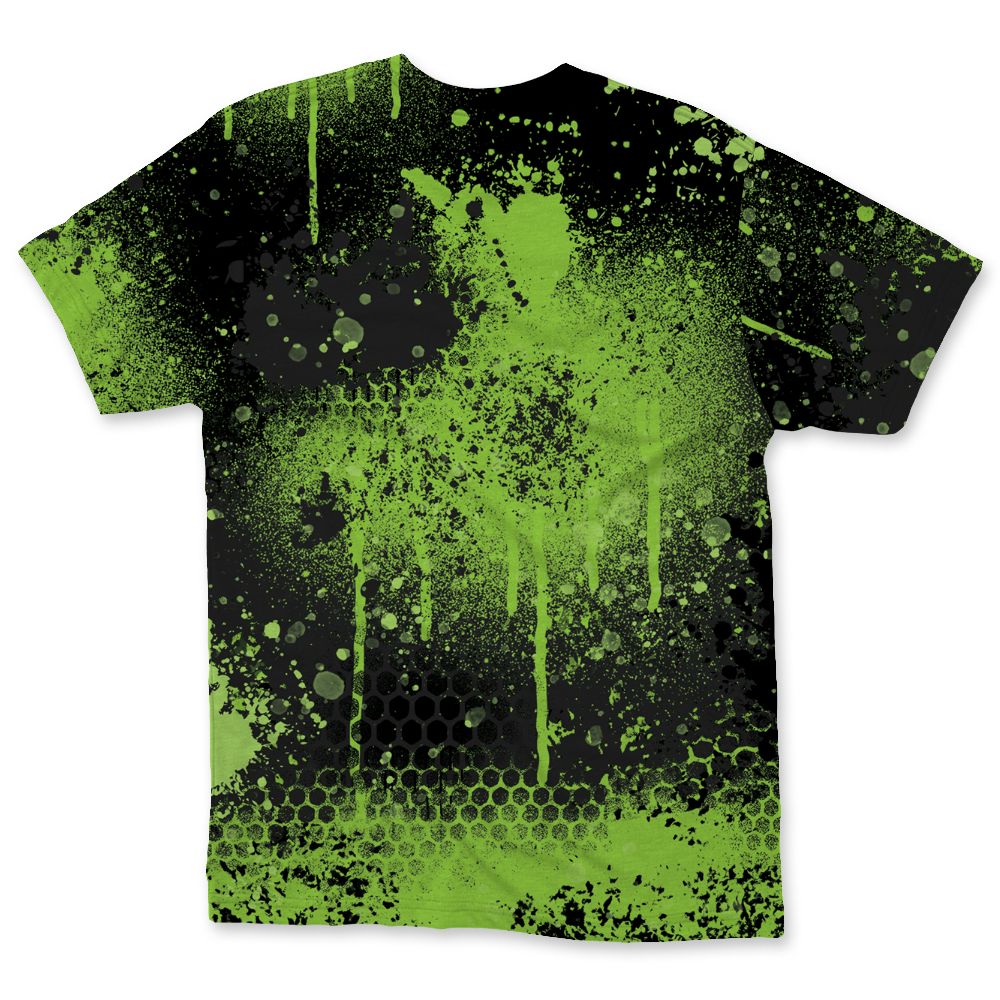Air-Foamposite-One-Black-Volt-NastyJamz-T-Shirt-Match-23-Painted-Graffiti