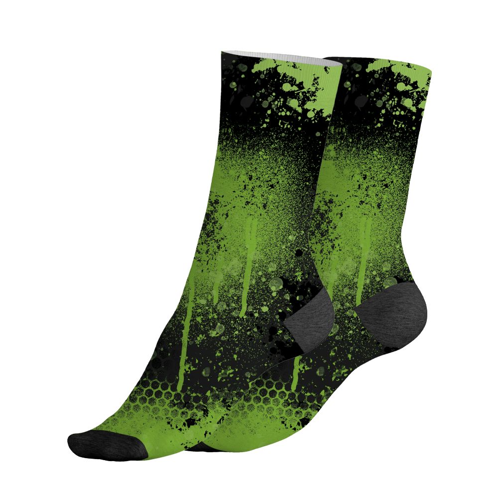Air-Foamposite-One-Black-Volt-NastyJamz-Socks-Match-23-Painted-Graffiti