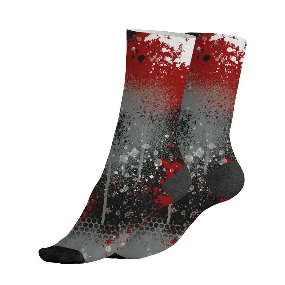 U.nion-Varsity-Red-Shadow-Grey-1s-NastyJamz-Socks-Match-23-Painted-Graffiti
