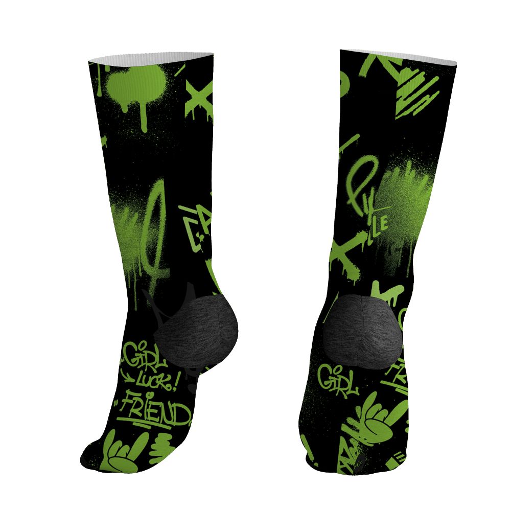 Air-Foamposite-One-Black-Volt-NastyJamz-Socks-Match-Graffiti-King-All-Over-Print-Doodle-Style