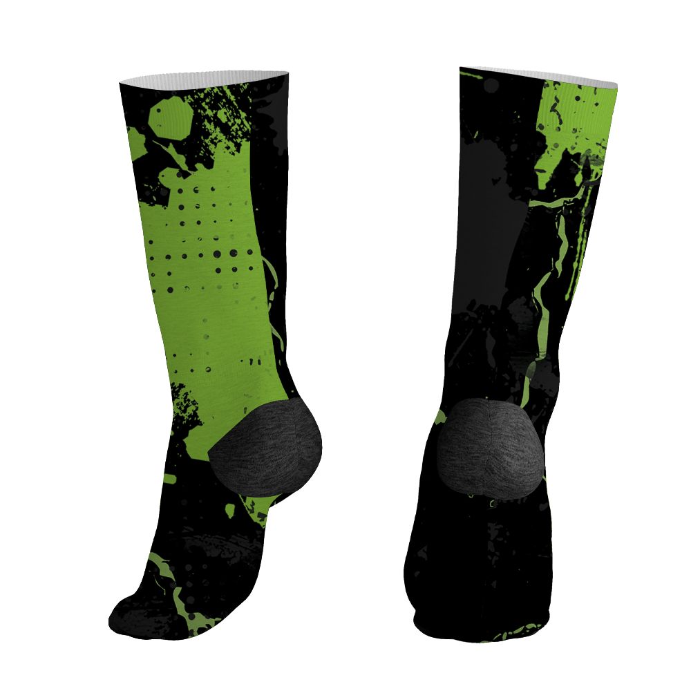 Air-Foamposite-One-Black-Volt-NastyJamz-Socks-Match-Hustle-Move-In-Silence-All-Over-Print