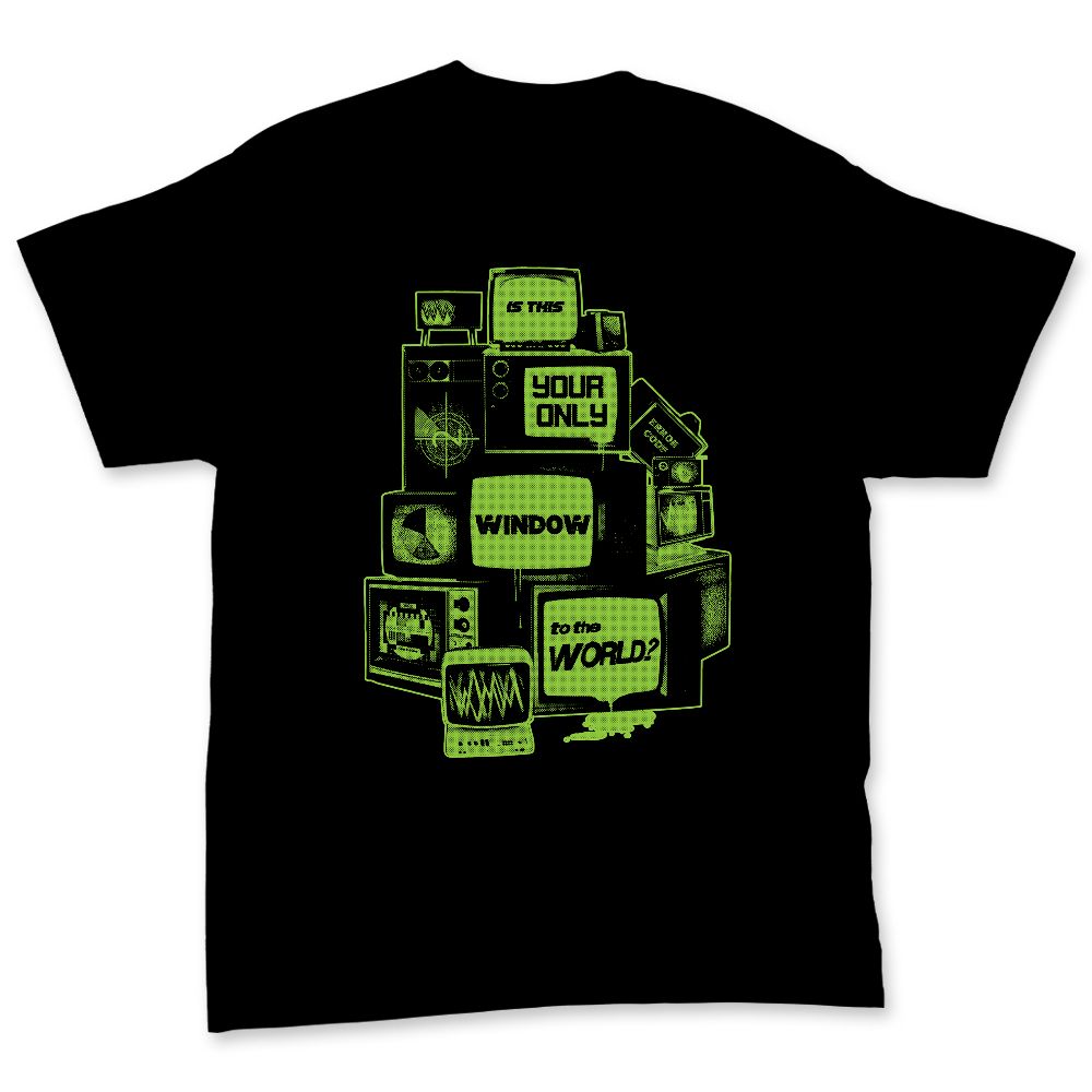 Air-Foamposite-One-Black-Volt-NastyJamz-Premium-T-Shirt-Match-Television