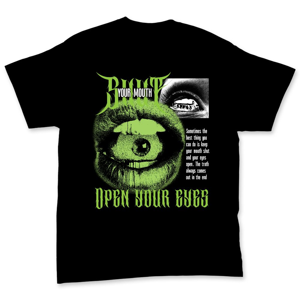 Air-Foamposite-One-Black-Volt-NastyJamz-Premium-T-Shirt-Match-Shut-Your-Mouth