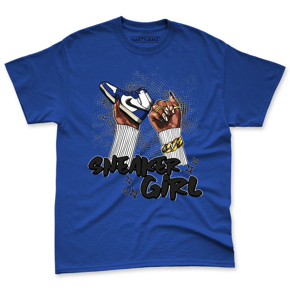 Rare-Air-Deep-Royal-Blue-1s-NastyJamz-Premium-T-Shirt-Match-Sneaker-Girl-Nail