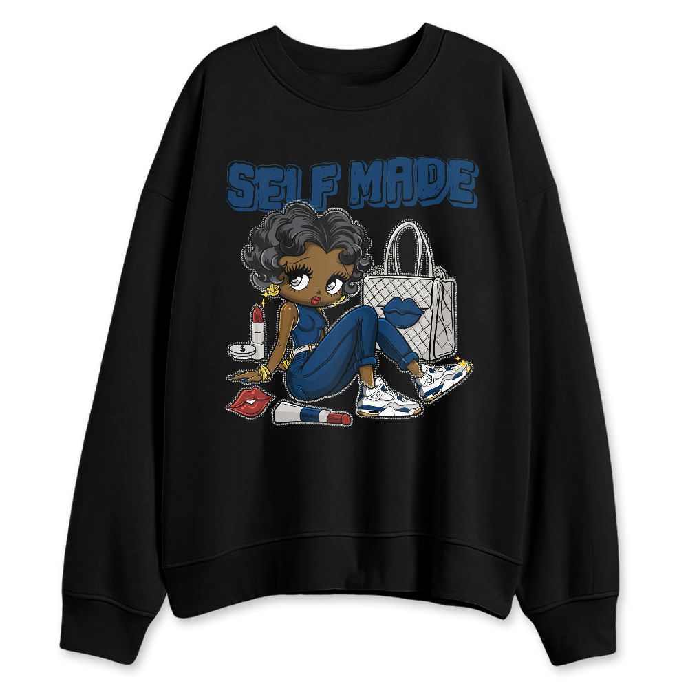 SB-Navy-4s-NastyJamz-Sweatshirt-Match-Sneaker-Girl-Selfmade