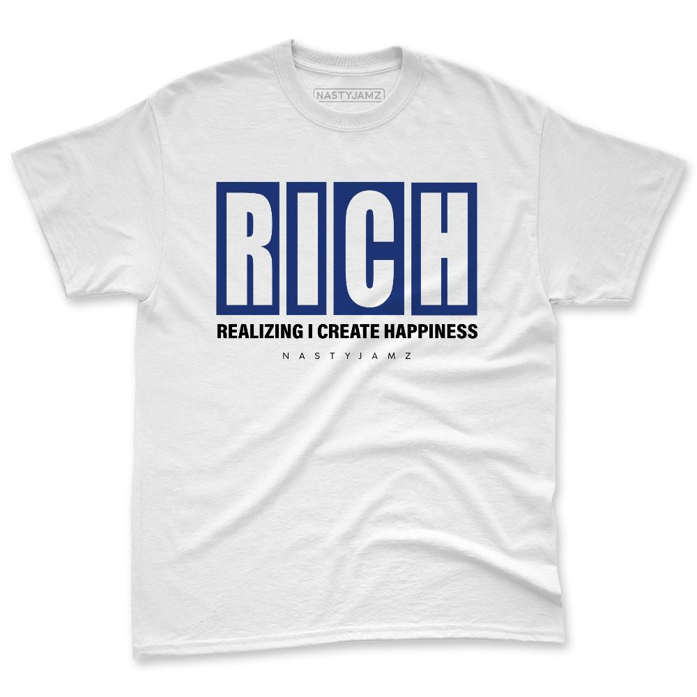 Rare-Air-Deep-Royal-Blue-1s-NastyJamz-Premium-T-Shirt-Match-RICH-Realizing