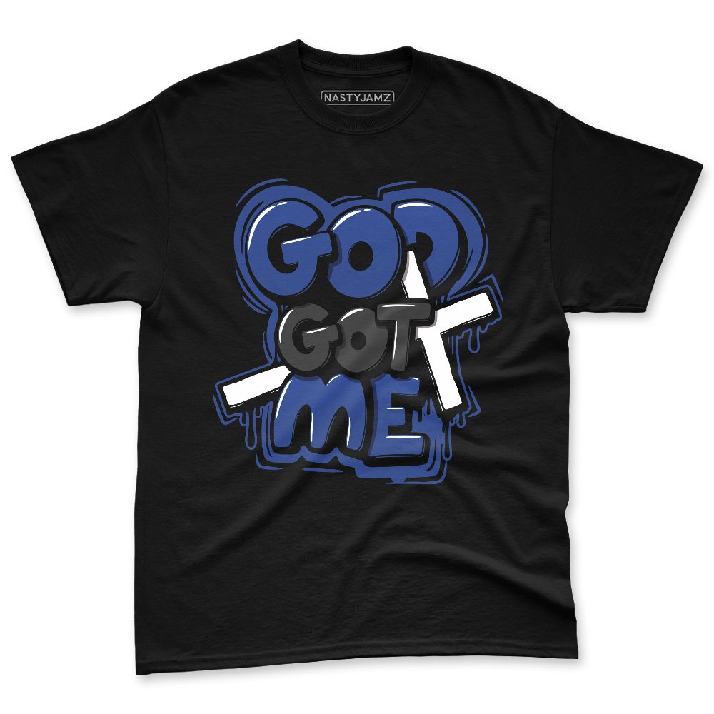 Rare-Air-Deep-Royal-Blue-1s-NastyJamz-Premium-T-Shirt-Match-God-Got-Me