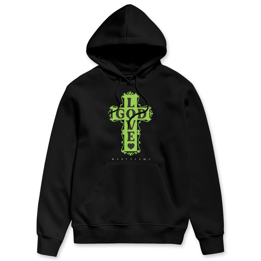 Air-Foamposite-One-Black-Volt-NastyJamz-Hoodie-Match-God-Love