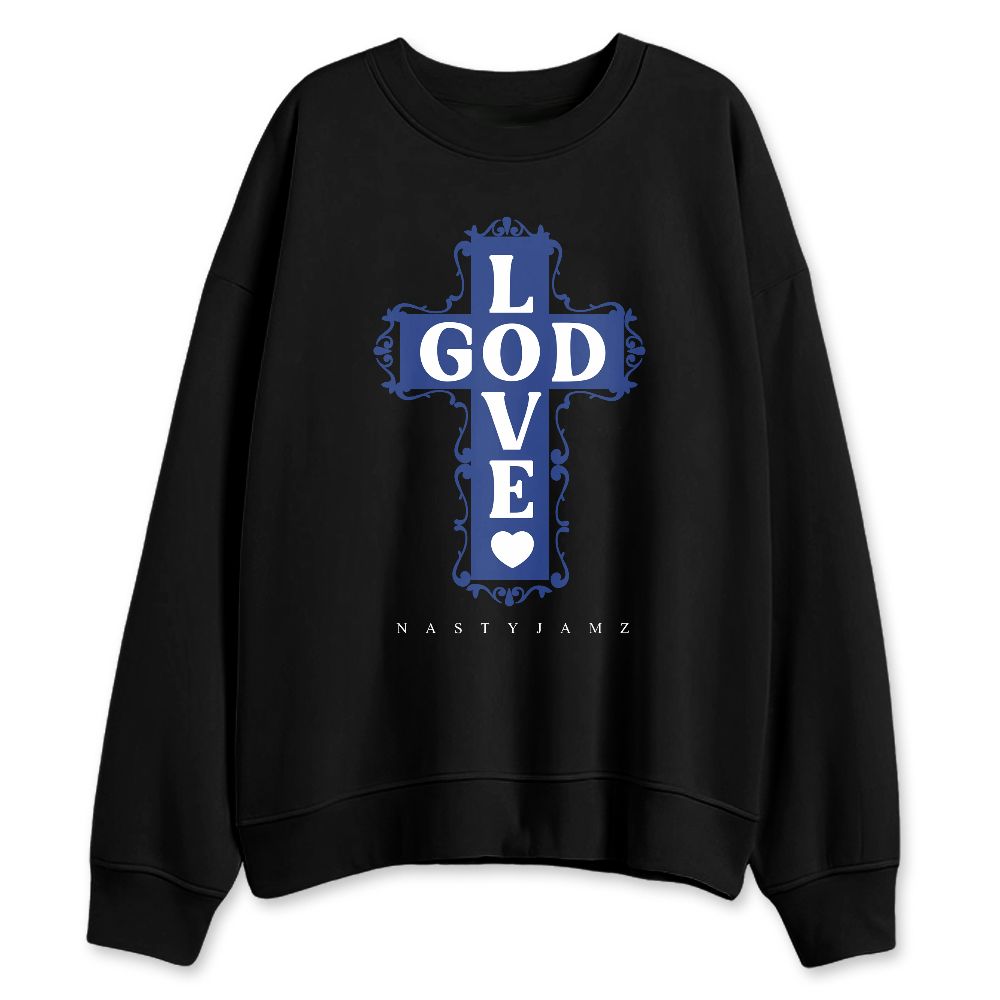 Rare-Air-Deep-Royal-Blue-1s-NastyJamz-Sweatshirt-Match-God-Love