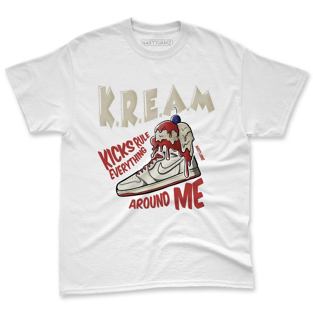 Rare-Air-Cinnabar-1s-NastyJamz-Premium-T-Shirt-Match-Kream-Sneaker