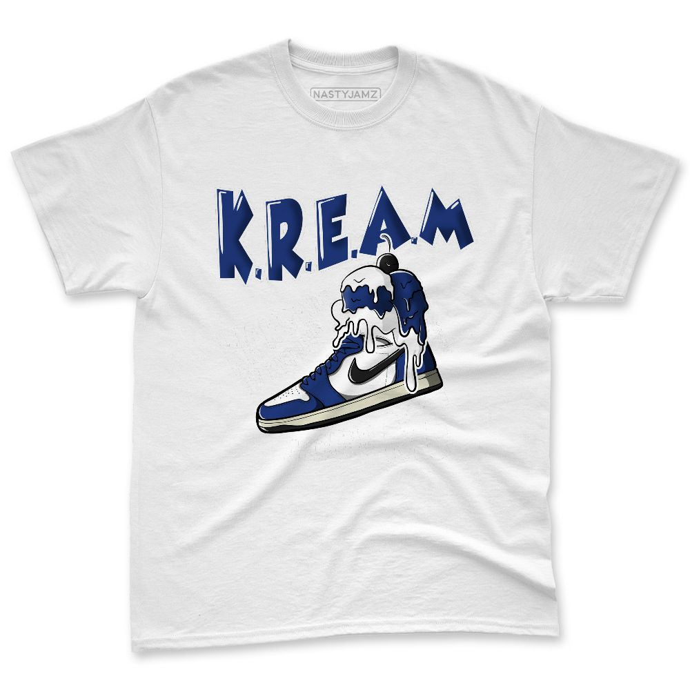 Rare-Air-Deep-Royal-Blue-1s-NastyJamz-Premium-T-Shirt-Match-Kream-Sneaker