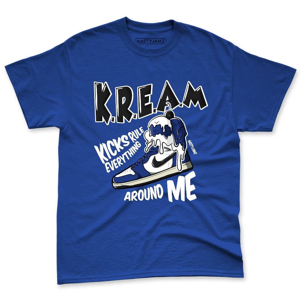 Rare-Air-Deep-Royal-Blue-1s-NastyJamz-Premium-T-Shirt-Match-Kream-Sneaker
