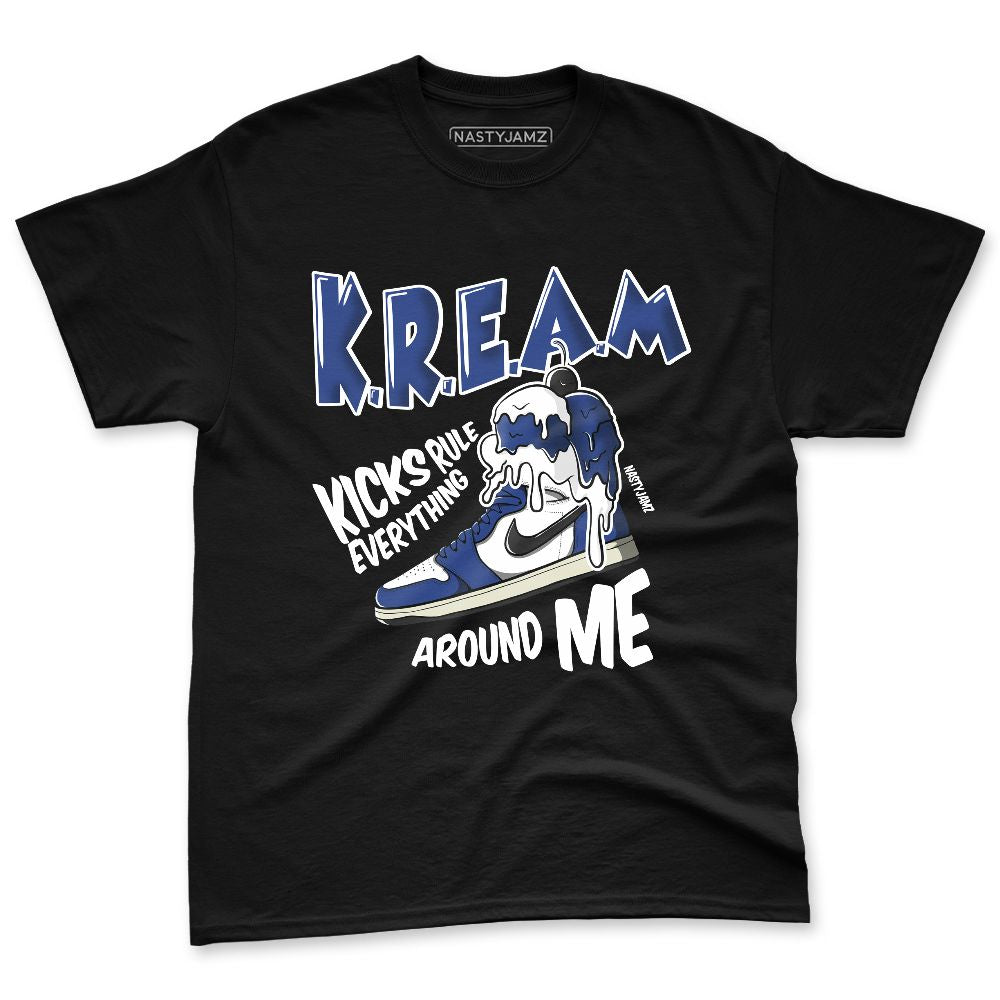 Rare-Air-Deep-Royal-Blue-1s-NastyJamz-Premium-T-Shirt-Match-Kream-Sneaker
