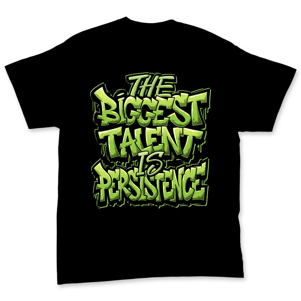 Air-Foamposite-One-Black-Volt-NastyJamz-Premium-T-Shirt-Match-Persistence-Is-Talent