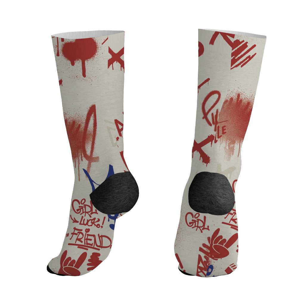Rare-Air-Cinnabar-1s-NastyJamz-Socks-Match-Graffiti-King-All-Over-Print-Doodle-Style