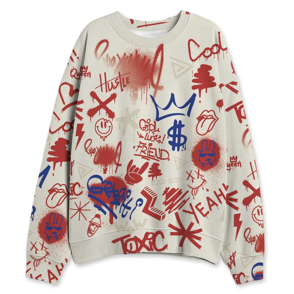 Rare-Air-Cinnabar-1s-NastyJamz-Sweatshirt-Match-Graffiti-King-All-Over-Print-Doodle-Style