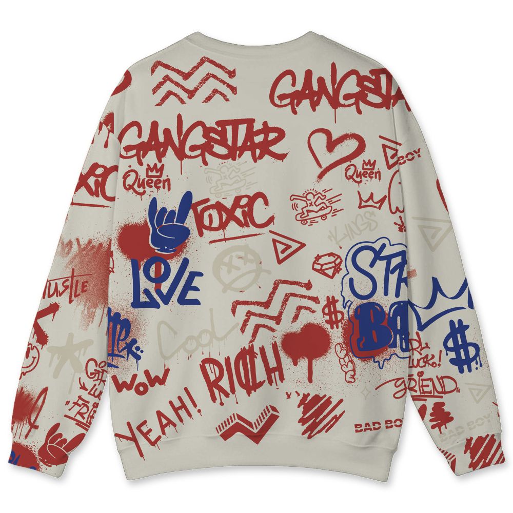 Rare-Air-Cinnabar-1s-NastyJamz-Sweatshirt-Match-Graffiti-King-All-Over-Print-Doodle-Style