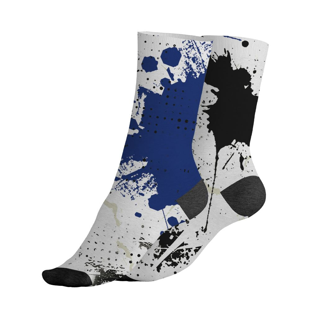 Rare-Air-Deep-Royal-Blue-1s-NastyJamz-Socks-Match-Hustle-Move-In-Silence-All-Over-Print